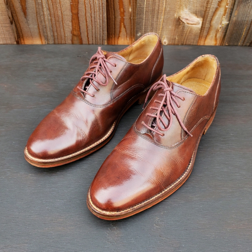 Cole Haan Grand OS Oxford Brown Leather Lace Up Men's Shoes Size 8 M